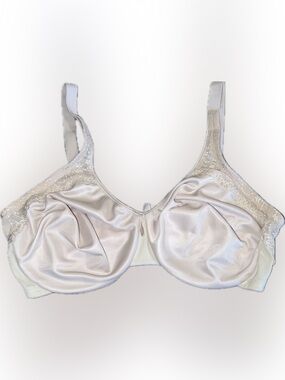 🔴Olga Bra 35087 Satin-Look Full Coverage No Seam Bra Borge 40DD